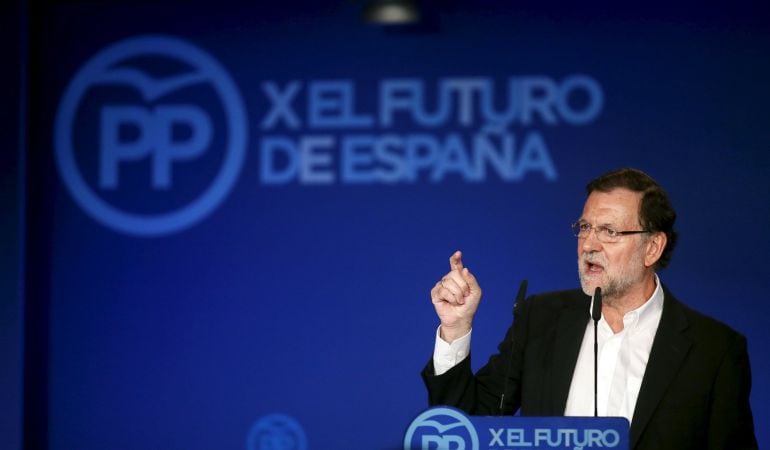 El presidente del Gobierno, Mariano Rajoy, durante un acto del Partido Popular en Lloret de Mar, el pasado 5 de septiembre.