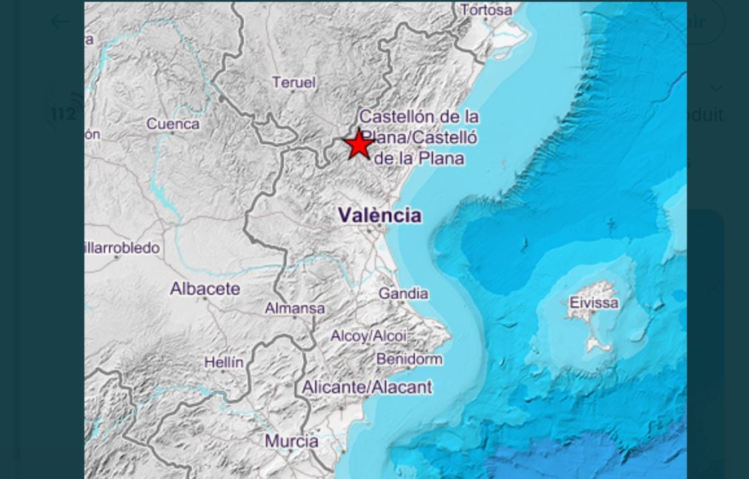 El seísmo se ha producido a las 23.30 en Montán