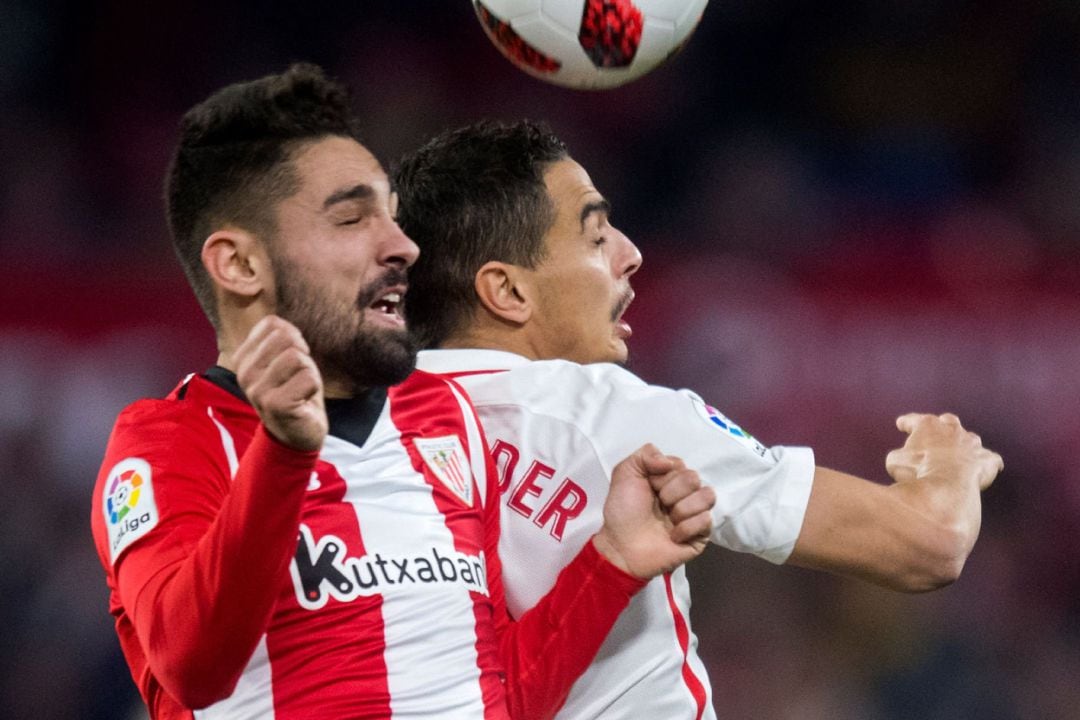 Peru Nolaskoain durante un partido disputado con el Athletic Club