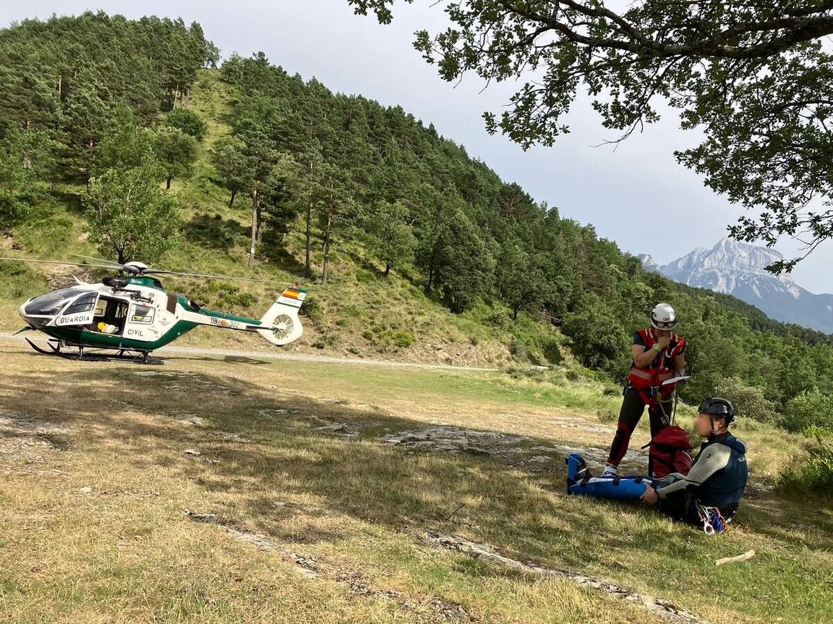 Rescatados tras pasar la noche enriscados en la faja de Escuzana, en Ordesa y Monte Perdido