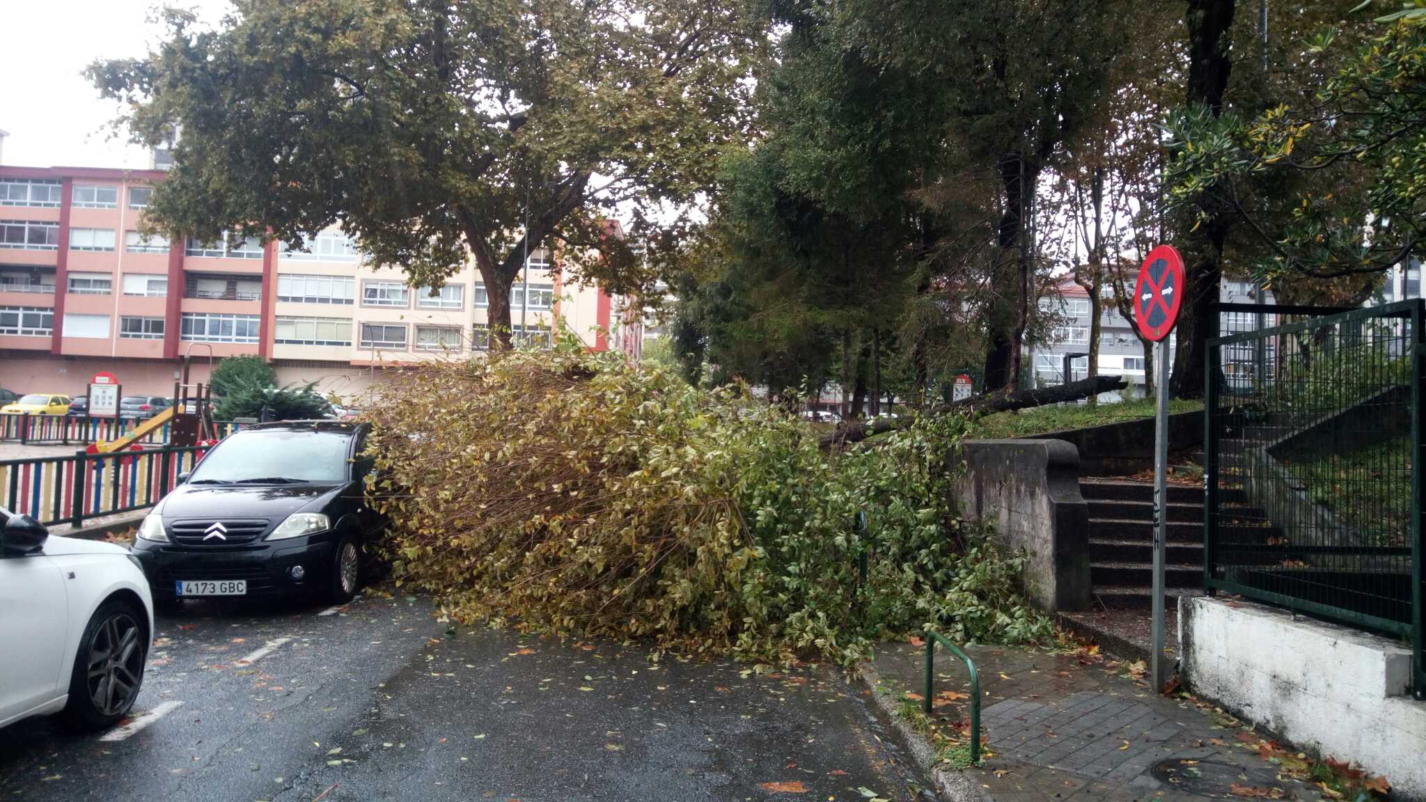 La cadena de temporales ha dejado en Vigo un reguero de incidencias esta semana