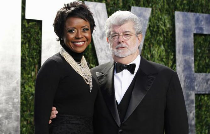 George Lucas y su esposa Mellody Hobson