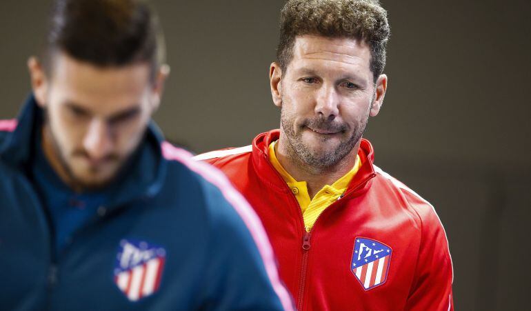 Koke Resurrección y Diego Pablo Simeone.