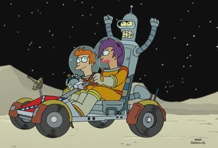 Escena de la serie &#039;Futurama&#039;.