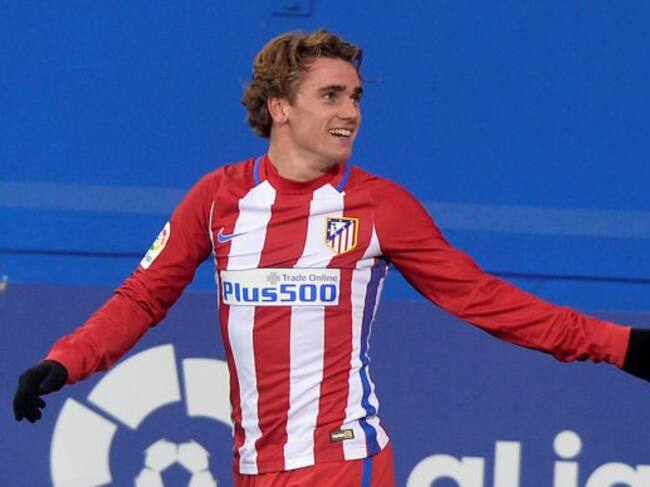 Griezmann, durante un partido con el Atlético