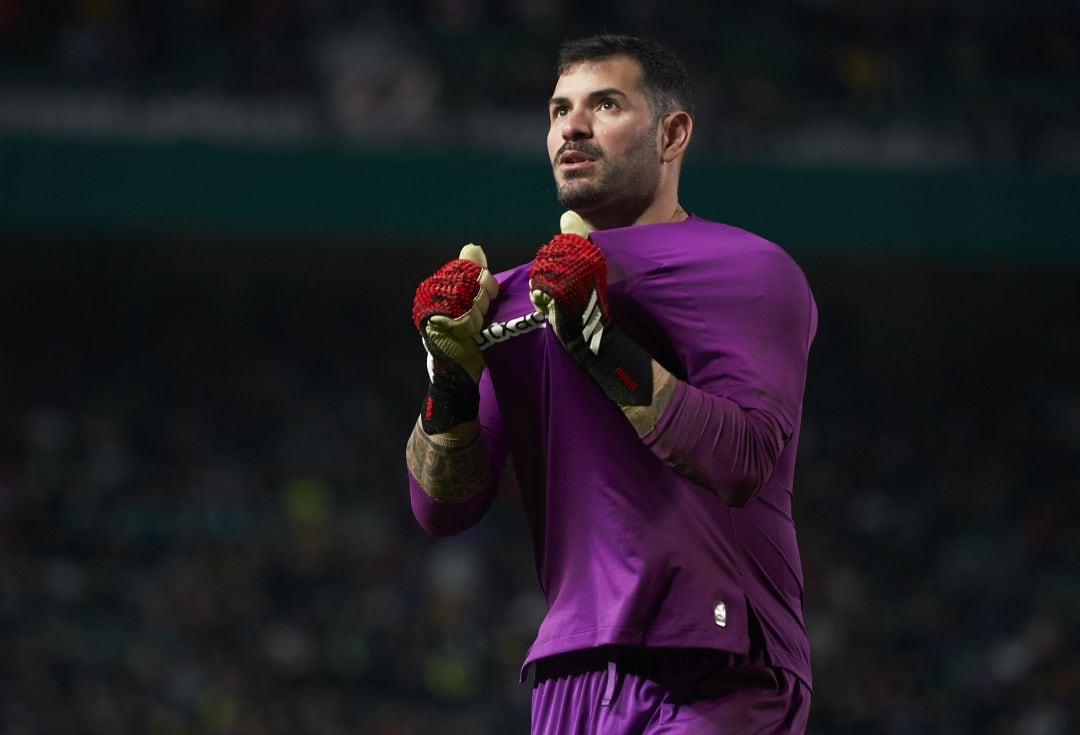 Herrerín, durante el partido. 