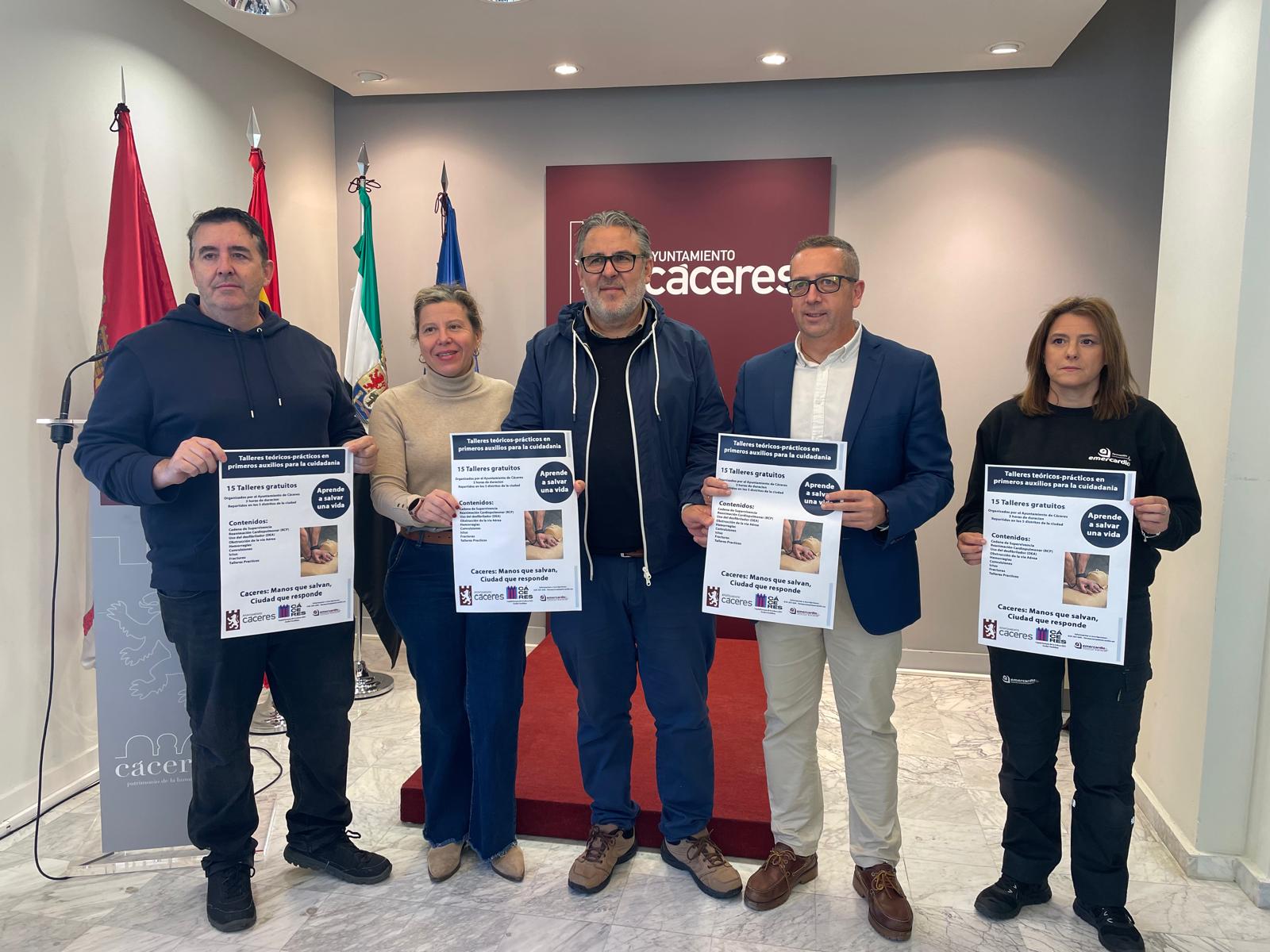 Presentación de los cursos de Primeros Auxilios en Cáceres