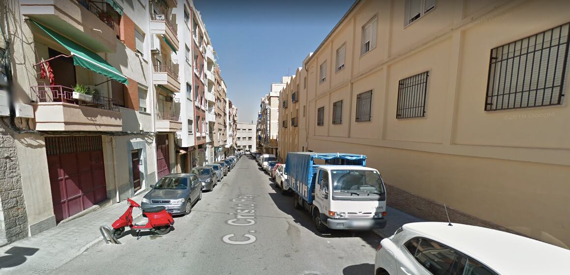 Calle Cristo Rey, en Jaén capital.