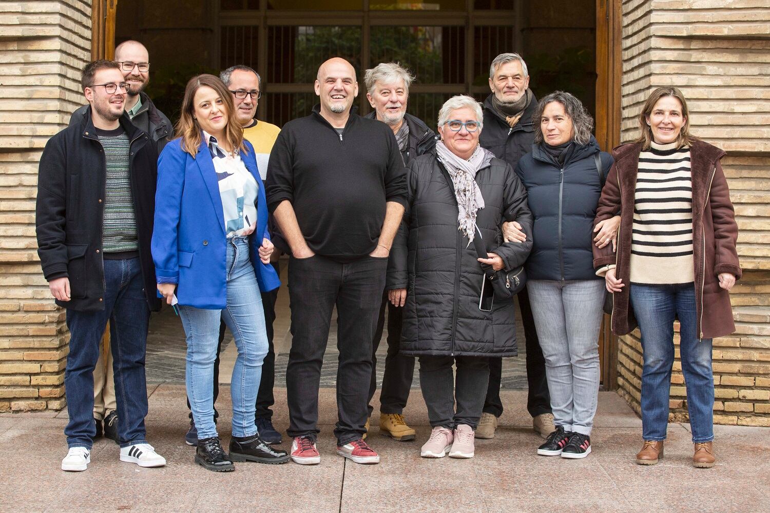 Integrantes de la lista de Zaragoza en Común para las elecciones de mayo de 2023 tras el proceso participativo