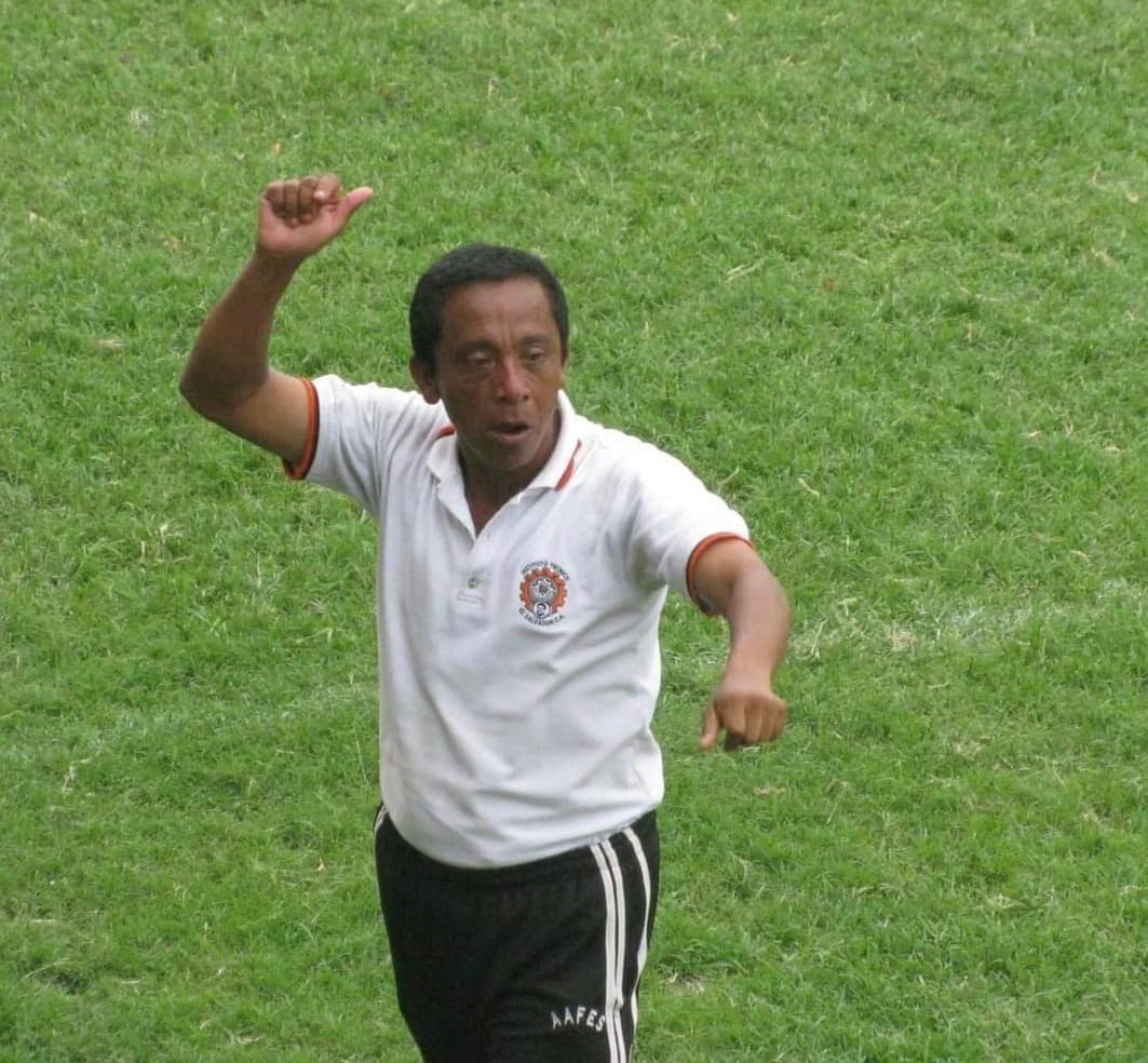 Arnoldo Amaya, durante un partido.