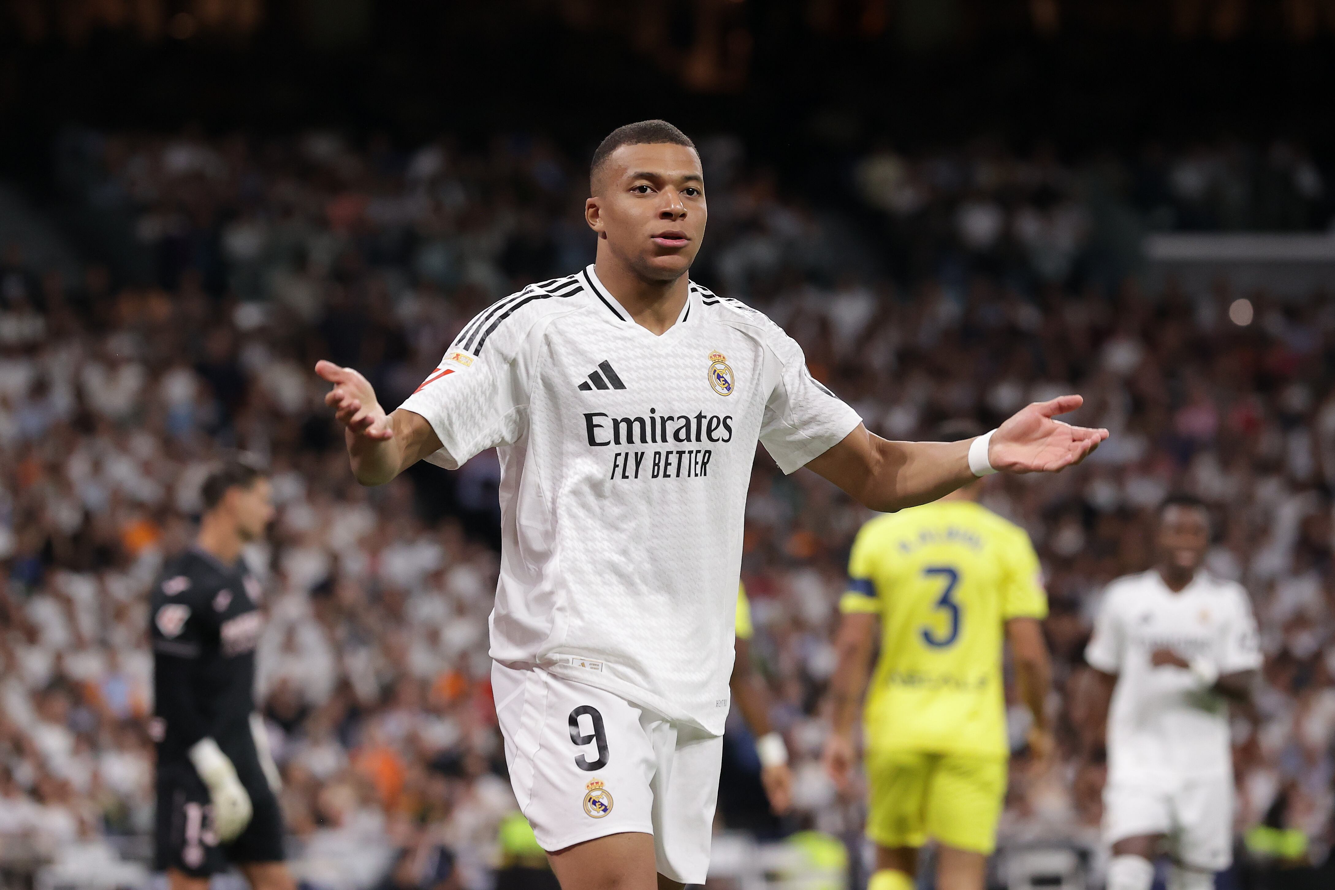 Kylian Mbappé, durante su último partido con el Real Madrid