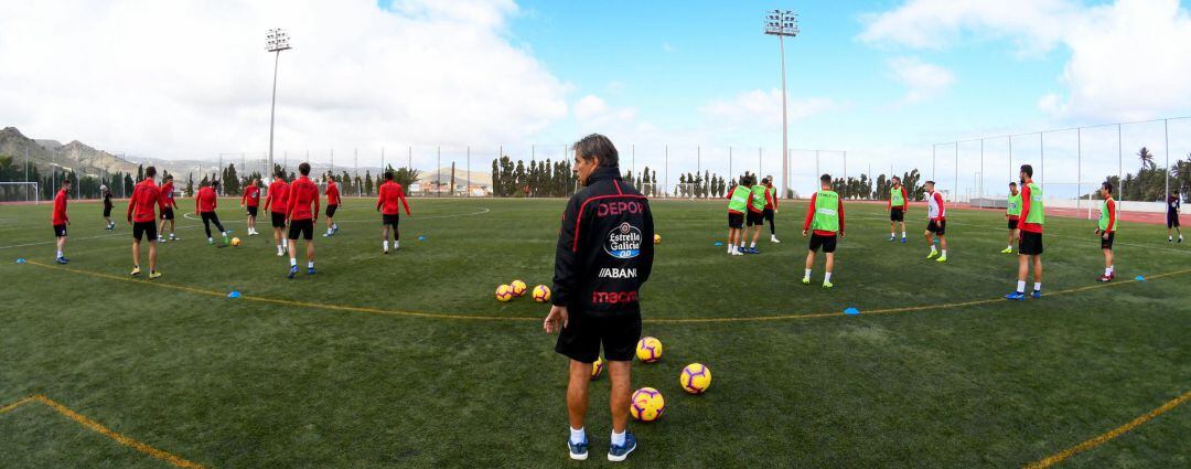 Natxo González en un entrenamiento