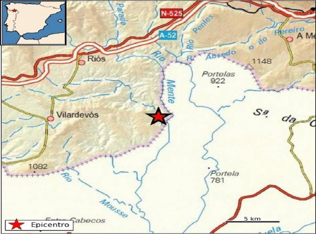 El terremoto tuvo lugar en el concello ourensano de Riós