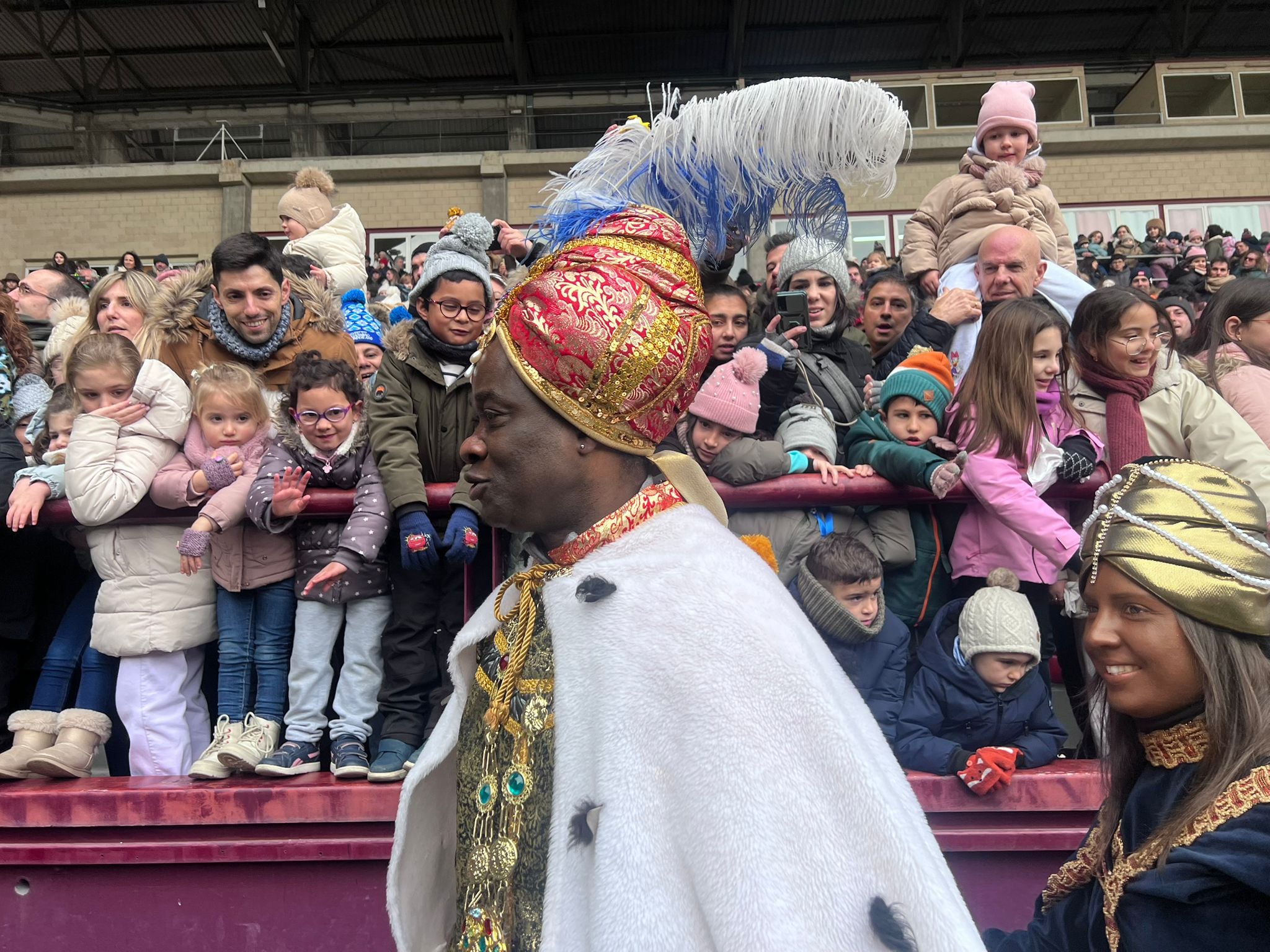 Llegada de los Reyes Magos a Las Gaunas en Logroño