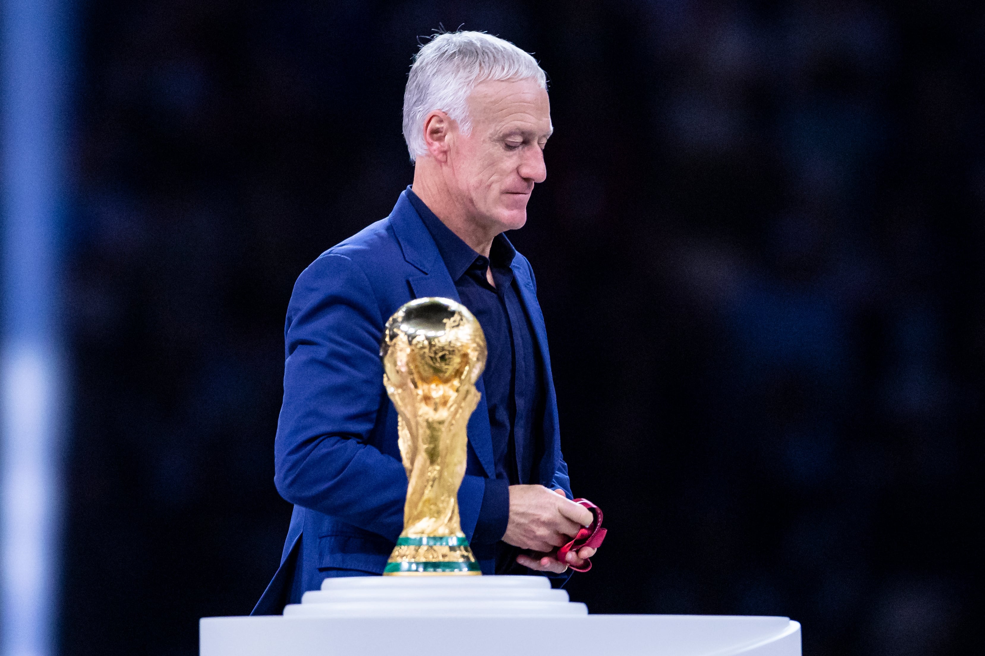 Didier Deschamps, durante la entrega de premios del Mundial de 2022