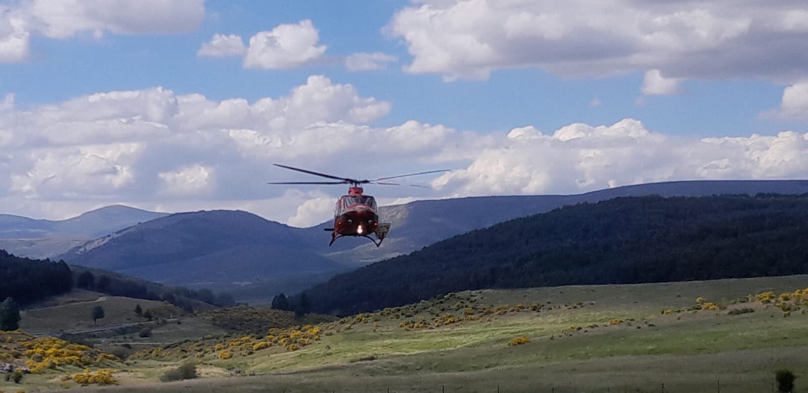 Helicóptero de la BRIF del Puerto El Pico