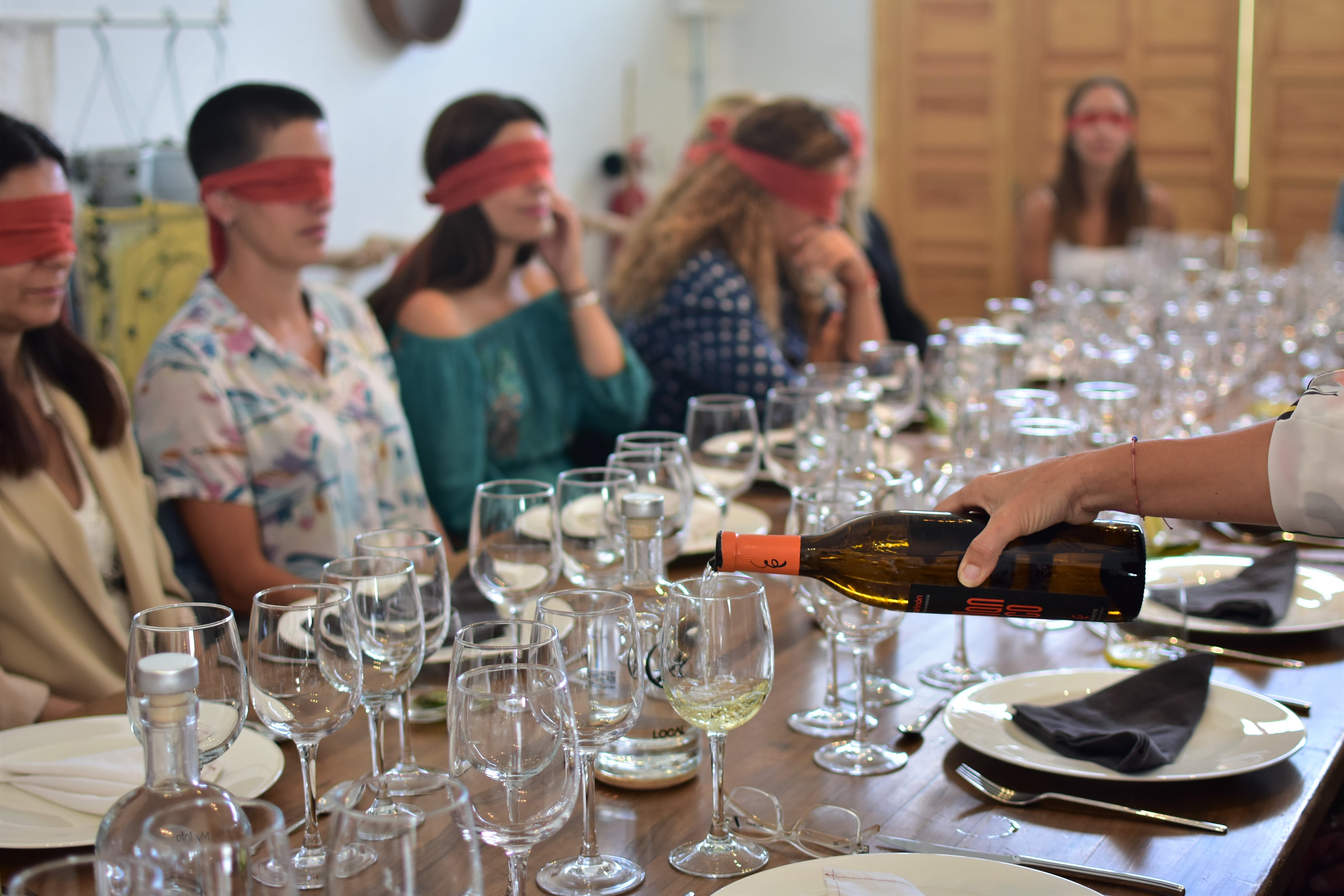 Cata sensorial de vinos de Lanzarote.