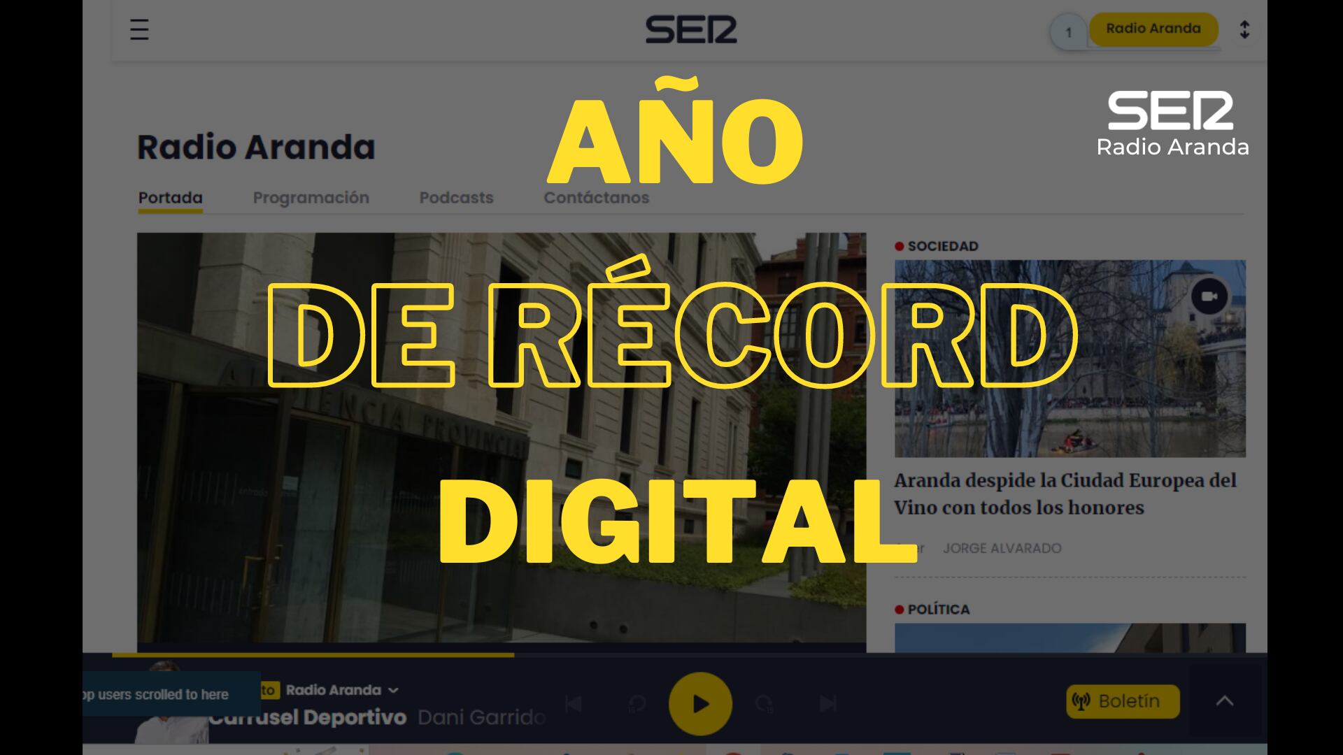 Año de récord digital para el Grupo Radio Aranda