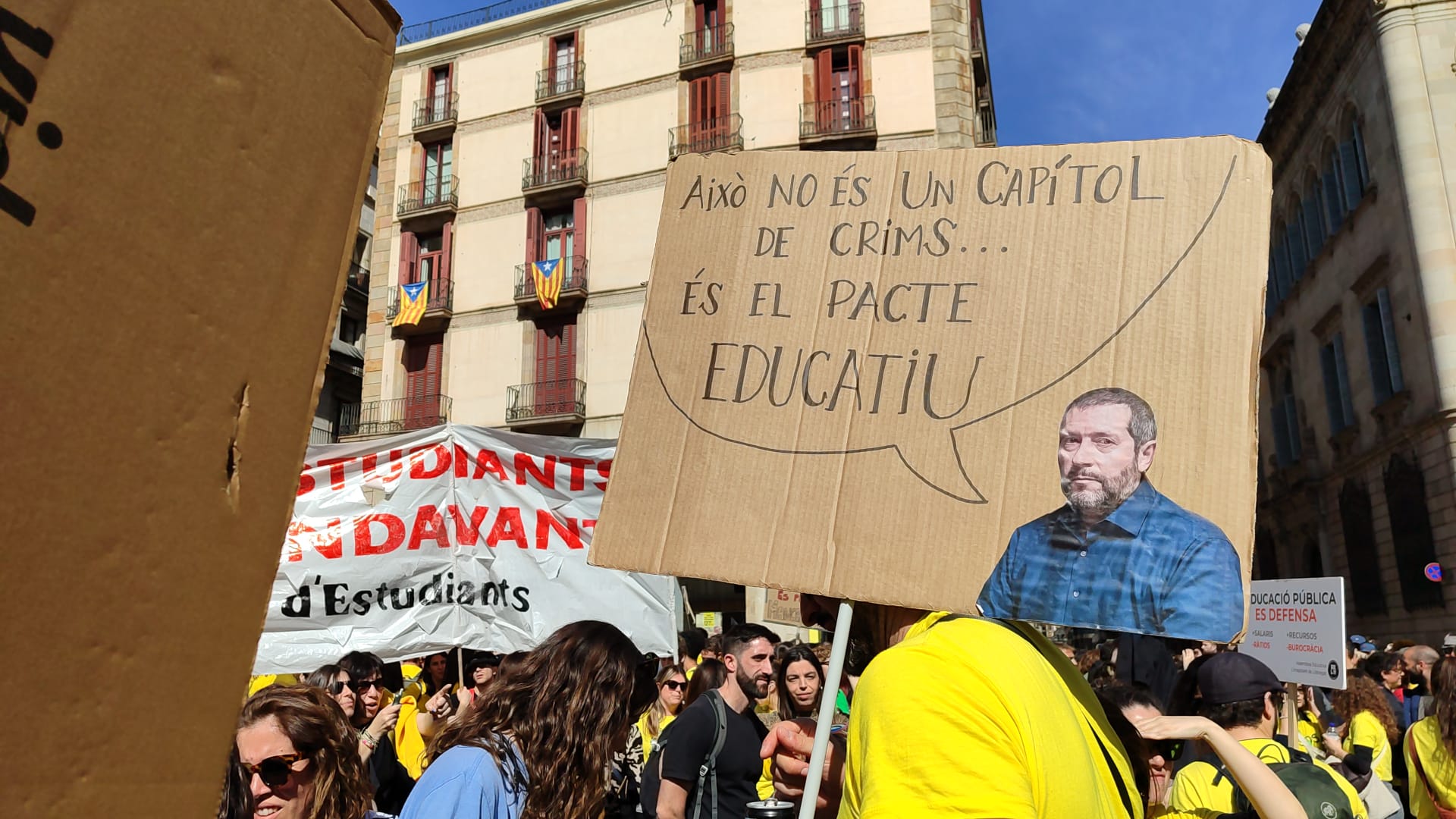 Manifestació de docents a Barcelona