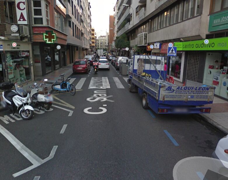 Calle San Agustín en León