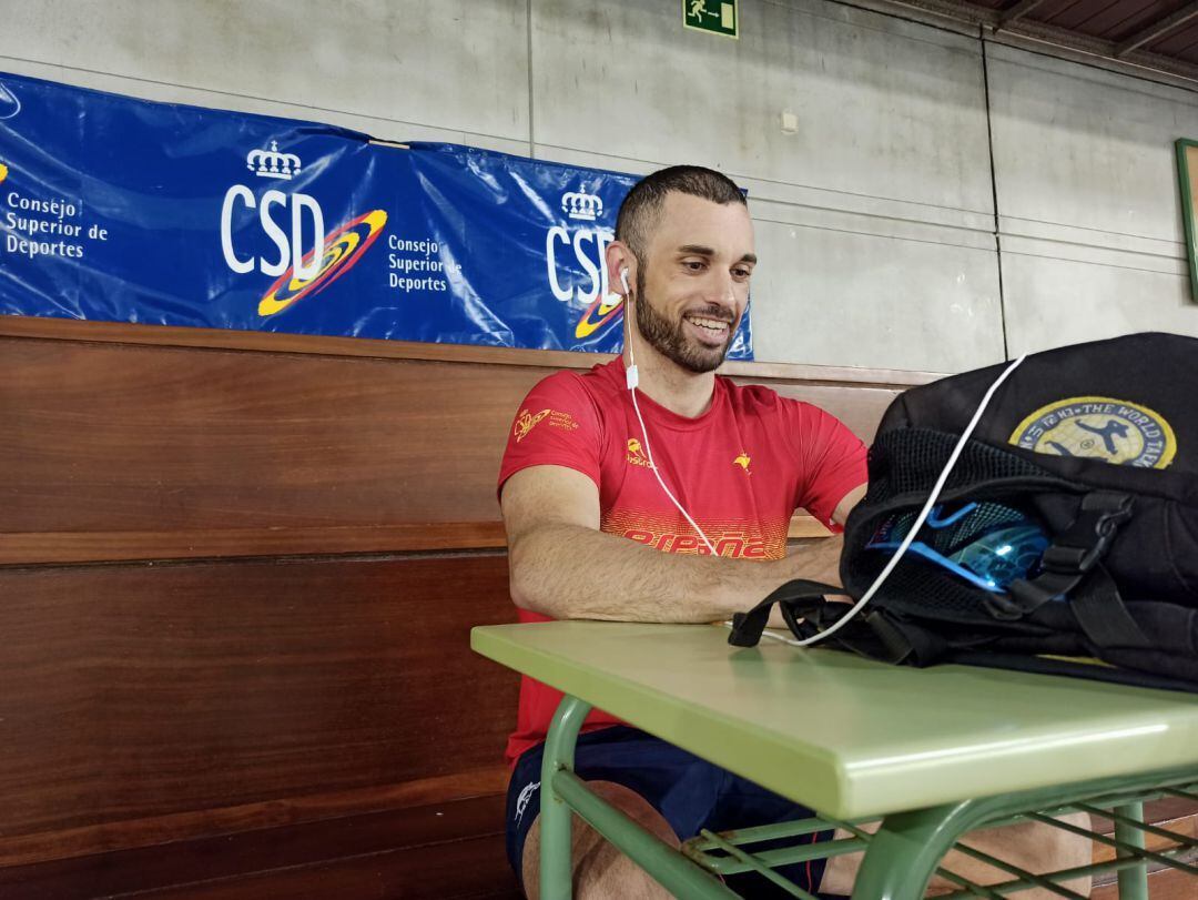 Jairo Ruiz en el Centro de Alto Rendimiento de Madrid.