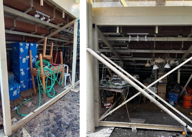 Fotos del informe del SPEIS sobre Caballerizas Reales del pasado mes de diciembre.