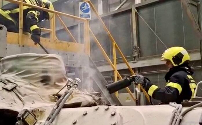 Trabajos de extinción del fuego