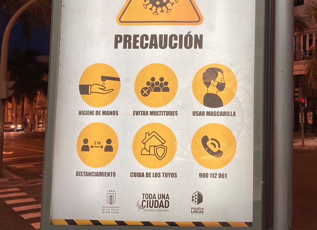 Cartel en Las Palmas de Gran Canaria