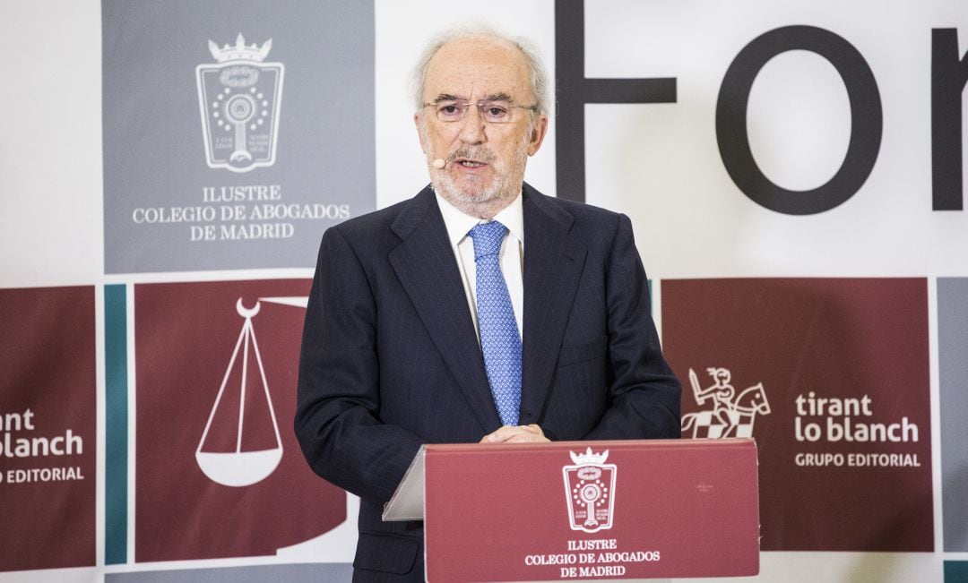 El director de la RAE, Santiago Muñoz Machado, en el Foro de Justicia.