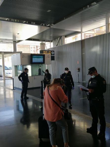 Controles en la estación de tren de Alicante en el Ave Madrid-Alicante