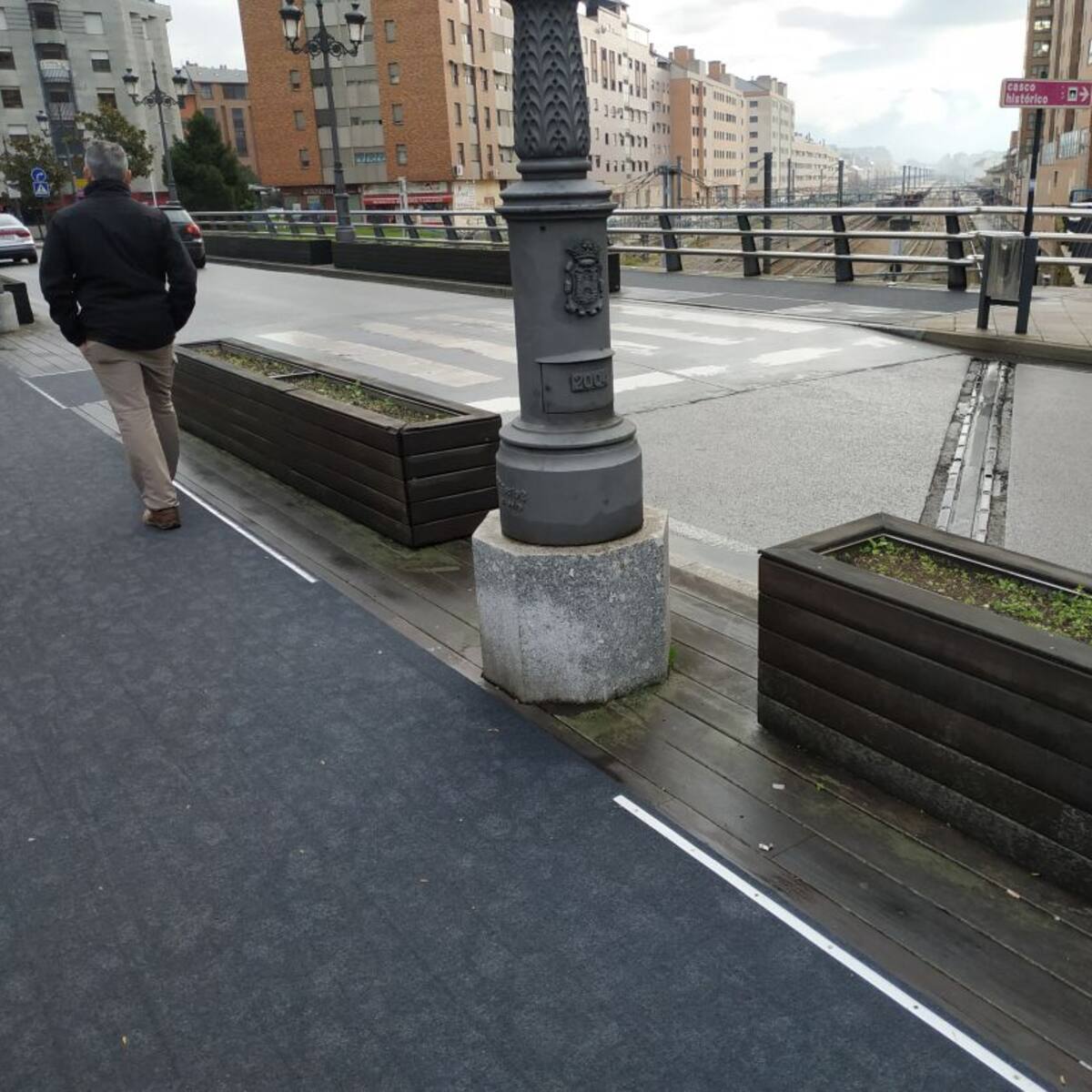 Adiós a la madera en el puente del Ferrocarril de Ponferrada