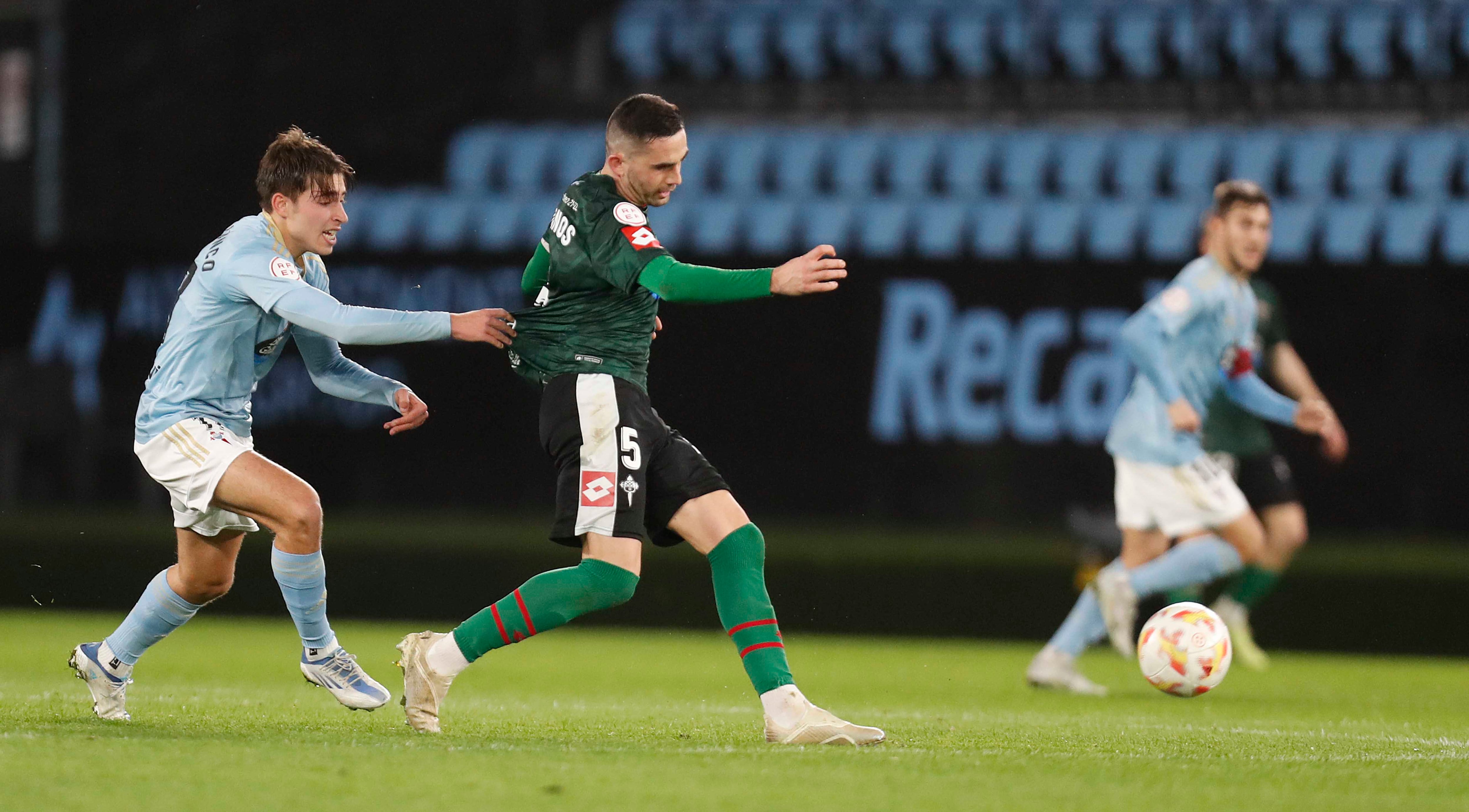 Quique Fornos, en el Celta B-Racing disputado esta temporada en Balaídos