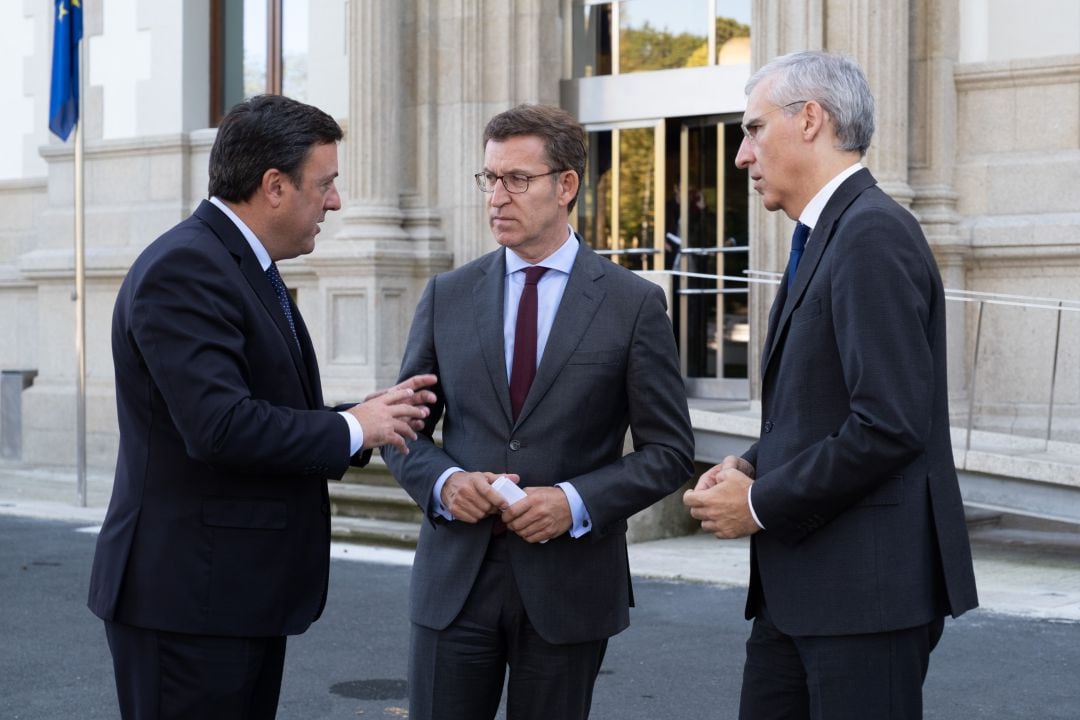 Valentín Gonzalez Formoso, Alberto Nuñez Feijoo y Francisco Conde