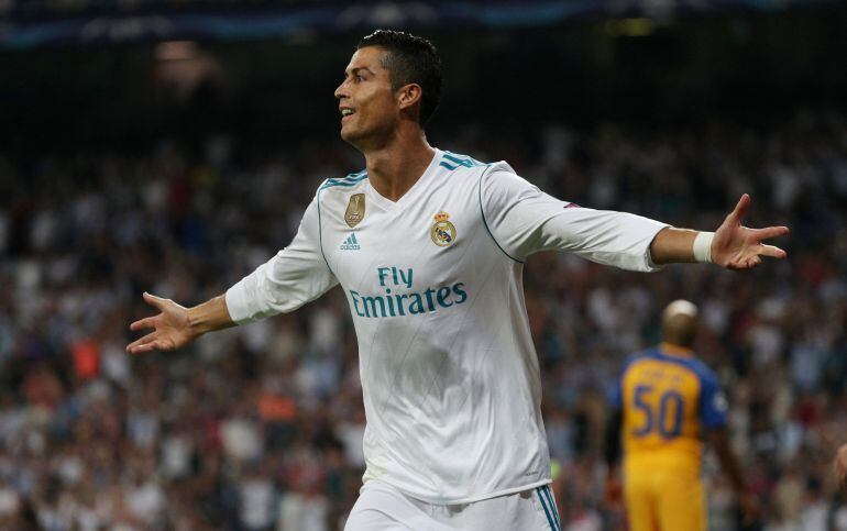 Cristiano celebra un gol