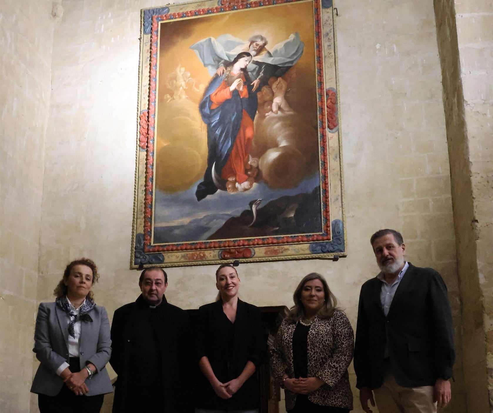 Lienzo restaurado en Baeza.