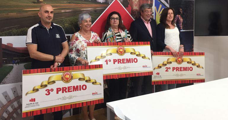 Comerciantes premiados en el certamen de Arde Lucus