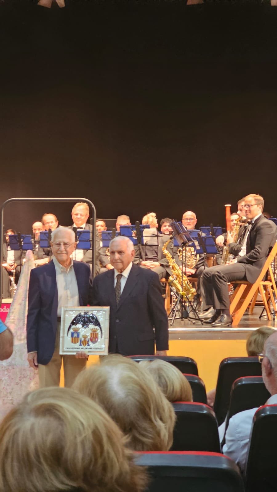 Momento del homenaje