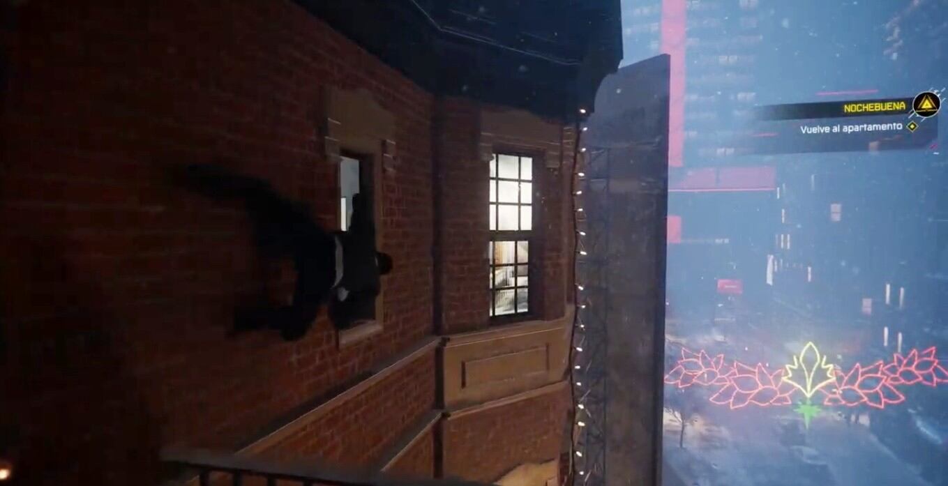 Miles Morales trepa por los edificios de Harlem en Navidad