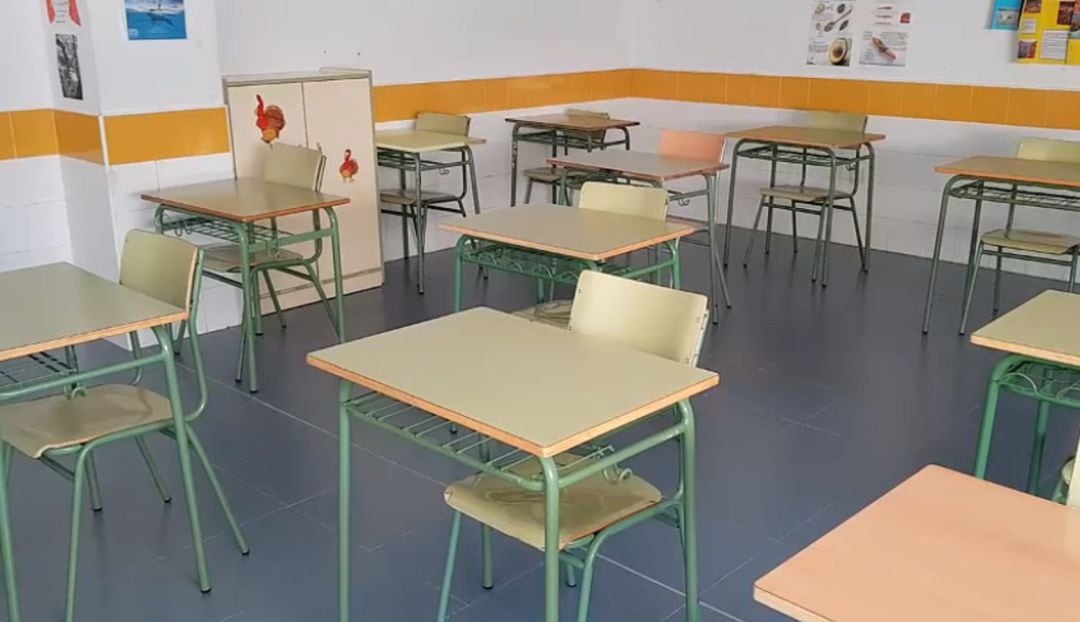 Una de las aulas de centro 