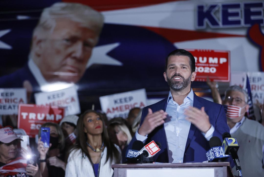 Donald Trump Jr., hijo del presidente de EEUU, en un acto en Atlanta.