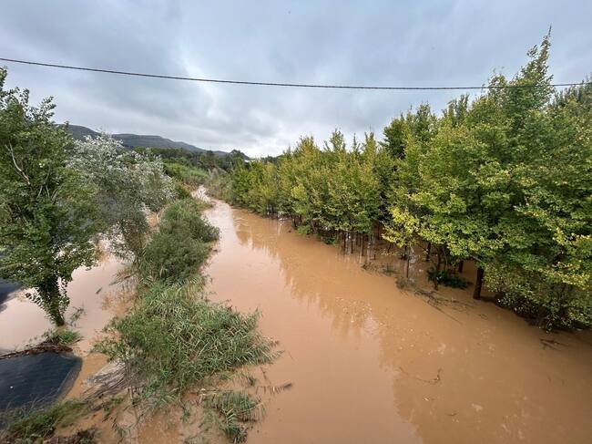 Río Barxeta a las 17h. Fuente: Radio Xàtiva Cadena SER.