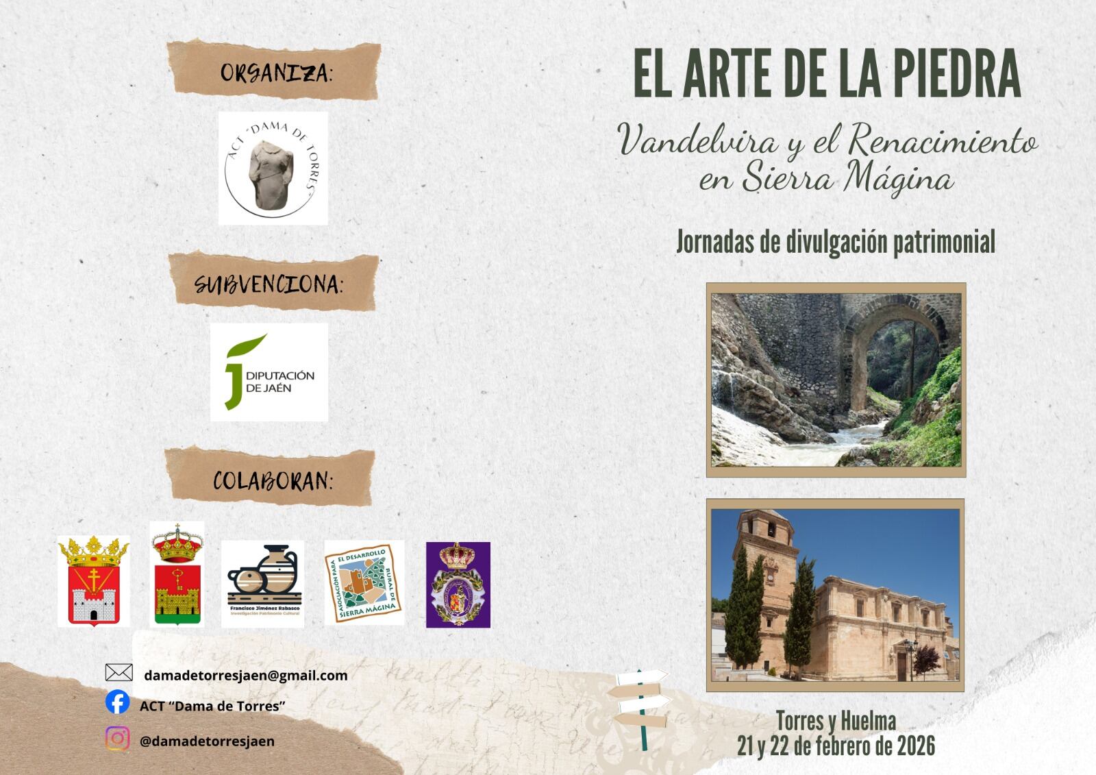 Portada del díptico anunciador