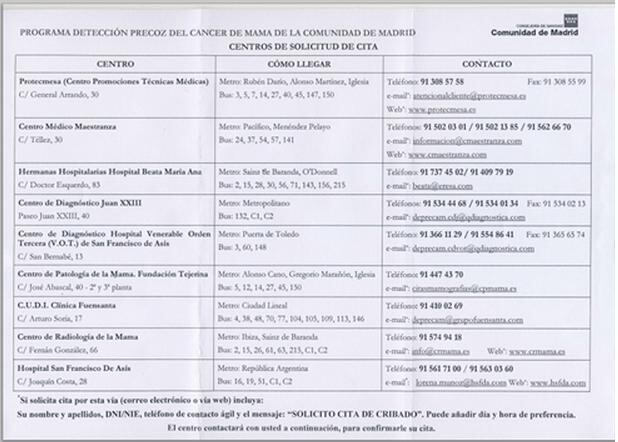 Carta cedida por CAS Madrid