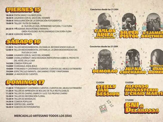 Programación de las fiestas de la Cava de Toledo