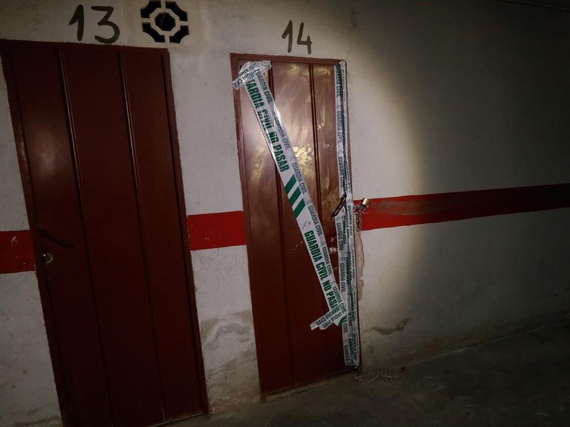 Trastero donde fue hallada la menor asesinada presuntamente por su expareja en Totana