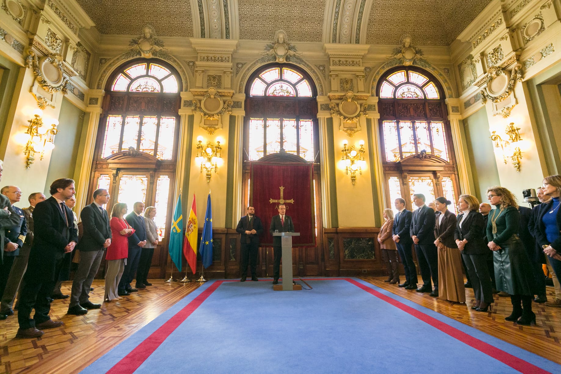 Acto del Día de la Constitución en el Salón Europa de la Junta General del Principado