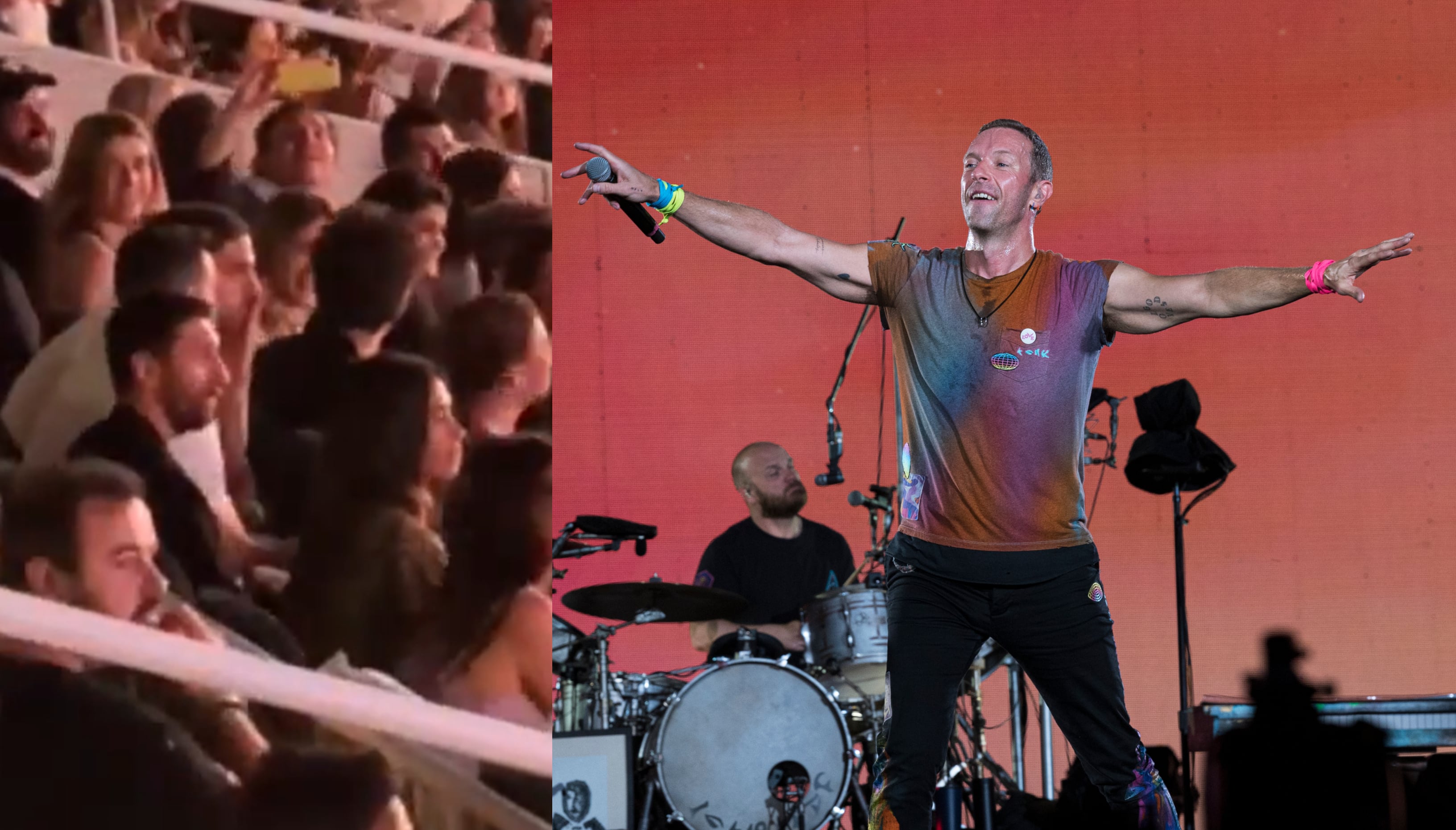 Leo Messi, presente en Barcelona para ver el concierto de Coldplay