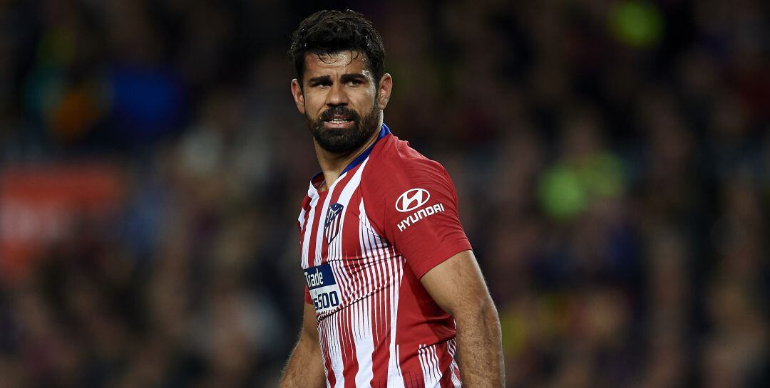 Diego Costa, durante el partido del Camp Nou con el Barcelona