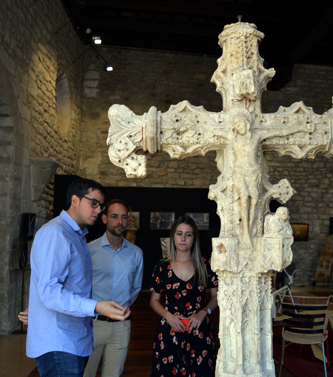 El alcalde de Morella, Rhamsés Ripollés, y la alcaldesa de la Vall d&#039;Uixó, Tania Baños. 