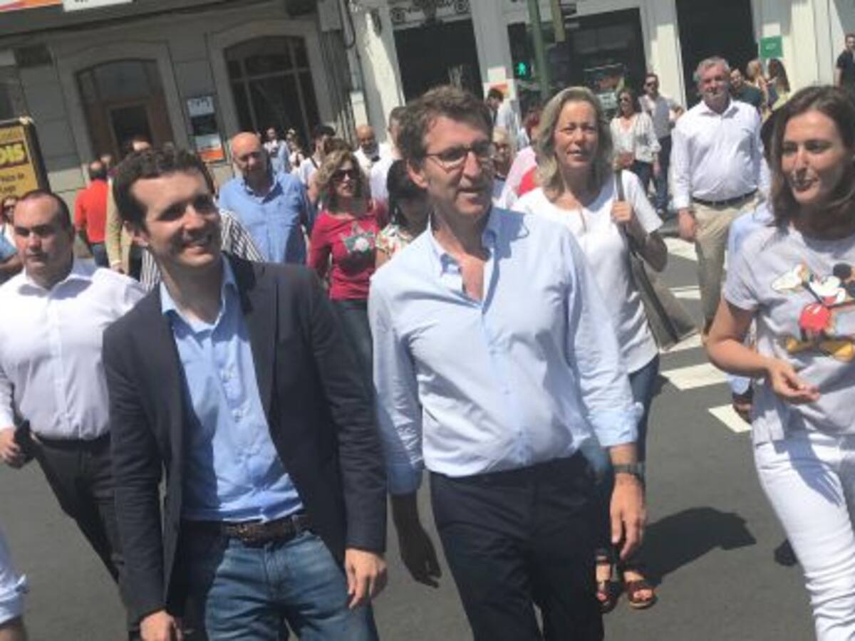 Casado hace un guiño al PP gallego tras el descarte de Feijóo para suceder a Rajoy